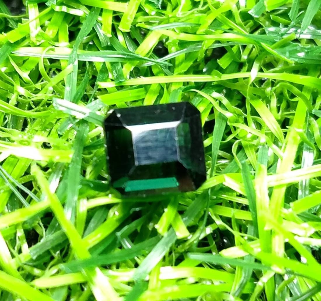 ARSAA GEMS AND MINERALSNatural top quality faceted ring size dark green tourmaline gem - Premium  from ARSAA GEMS AND MINERALS - Just $30.00! Shop now at ARSAA GEMS AND MINERALS