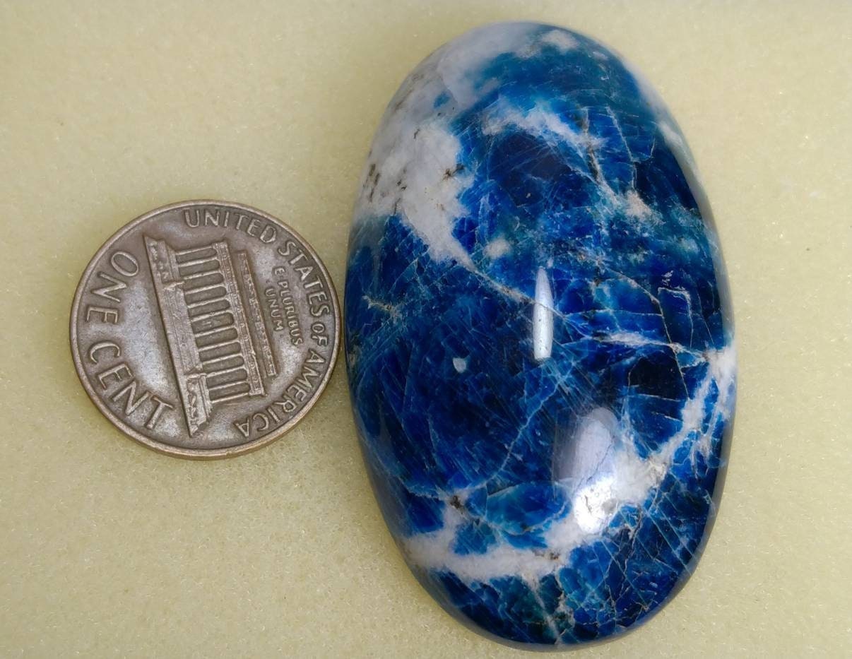 ARSAA GEMS AND MINERALSNatural top quality beautiful 98 carats large size oval shape UV reactive afghan hauyne var.lazurite Cabochon - Premium  from ARSAA GEMS AND MINERALS - Just $95.00! Shop now at ARSAA GEMS AND MINERALS
