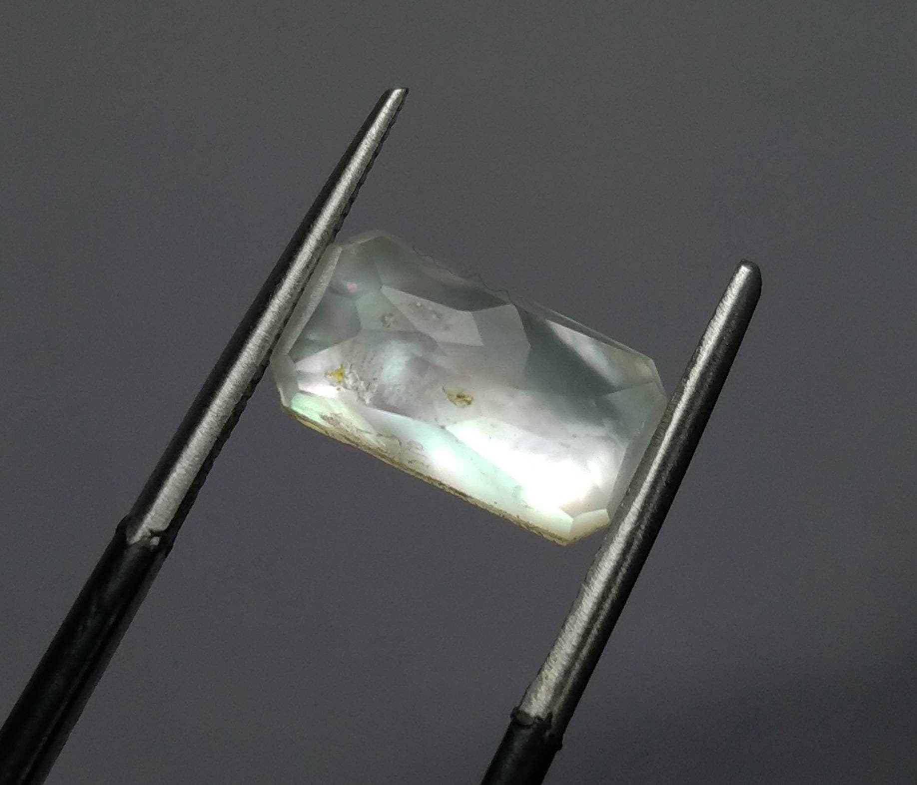 ARSAA GEMS AND MINERALSNatural top quality beautiful 13.5 carats small set of rose cut Faceted quartz with mother of pearl doublets Cabochons - Premium  from ARSAA GEMS AND MINERALS - Just $20.00! Shop now at ARSAA GEMS AND MINERALS