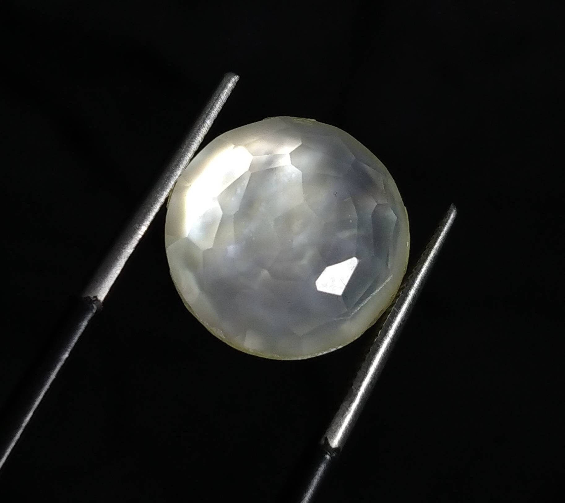 ARSAA GEMS AND MINERALSNatural top quality beautiful 16 carats small set of rose cut Faceted quartz with mother of pearl doublets Cabochons - Premium  from ARSAA GEMS AND MINERALS - Just $25.00! Shop now at ARSAA GEMS AND MINERALS