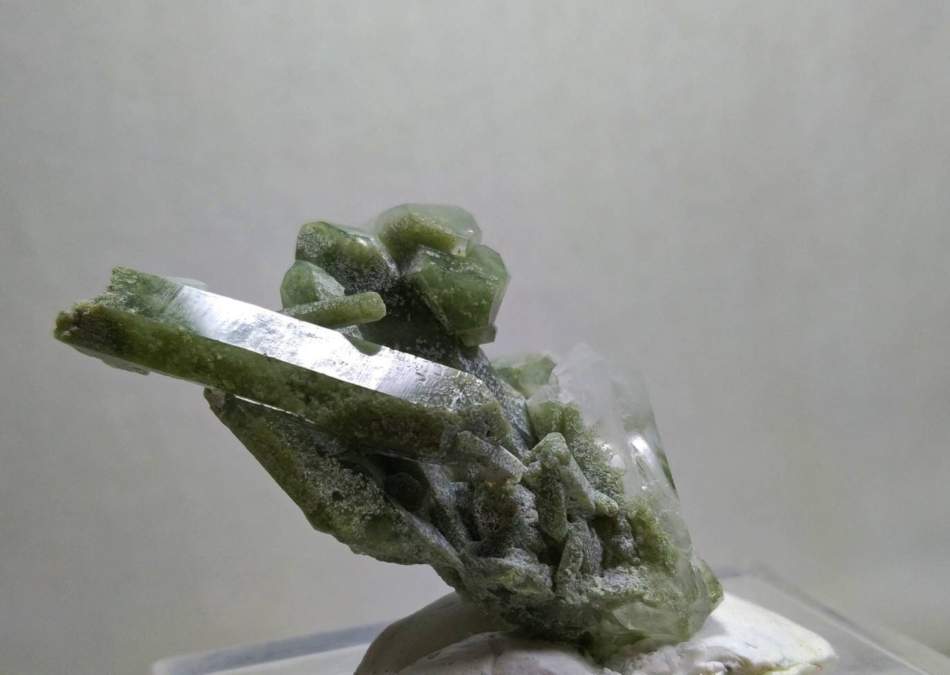 ARSAA GEMS AND MINERALSNatural top quality beautiful 23.2 grams chlorine quartz Cluster - Premium  from ARSAA GEMS AND MINERALS - Just $28.00! Shop now at ARSAA GEMS AND MINERALS