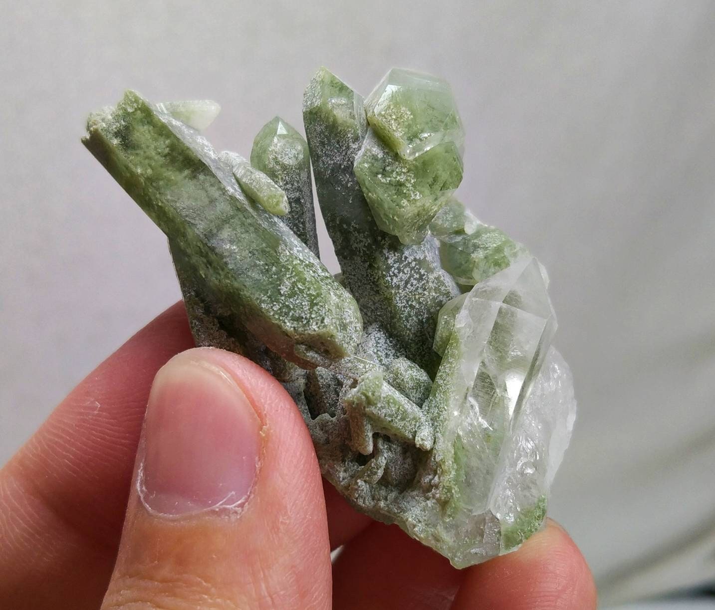 ARSAA GEMS AND MINERALSNatural top quality beautiful 23.2 grams chlorine quartz Cluster - Premium  from ARSAA GEMS AND MINERALS - Just $28.00! Shop now at ARSAA GEMS AND MINERALS