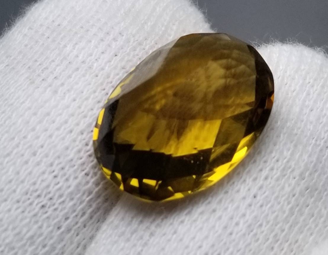 ARSAA GEMS AND MINERALSNatural top quality faceted ring size checkerboard citrine gem - Premium  from ARSAA GEMS AND MINERALS - Just $36.00! Shop now at ARSAA GEMS AND MINERALS