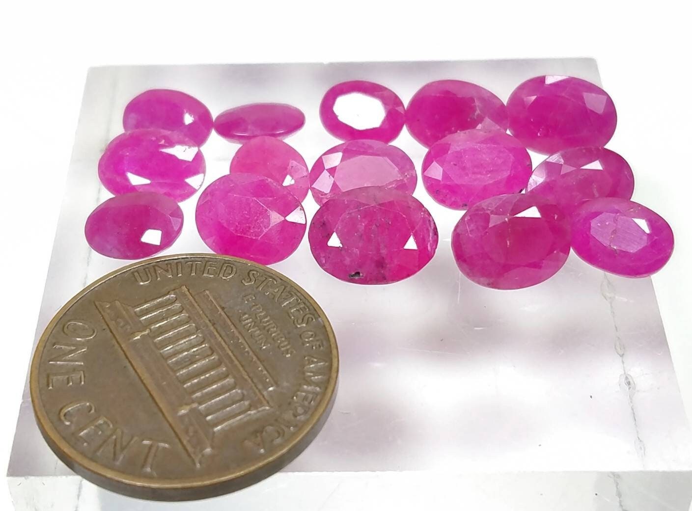 ARSAA GEMS AND MINERALSNatural Burmese ruby faceted Gems Calibrated ovals Heated - Premium  from ARSAA GEMS AND MINERALS - Just $42.00! Shop now at ARSAA GEMS AND MINERALS
