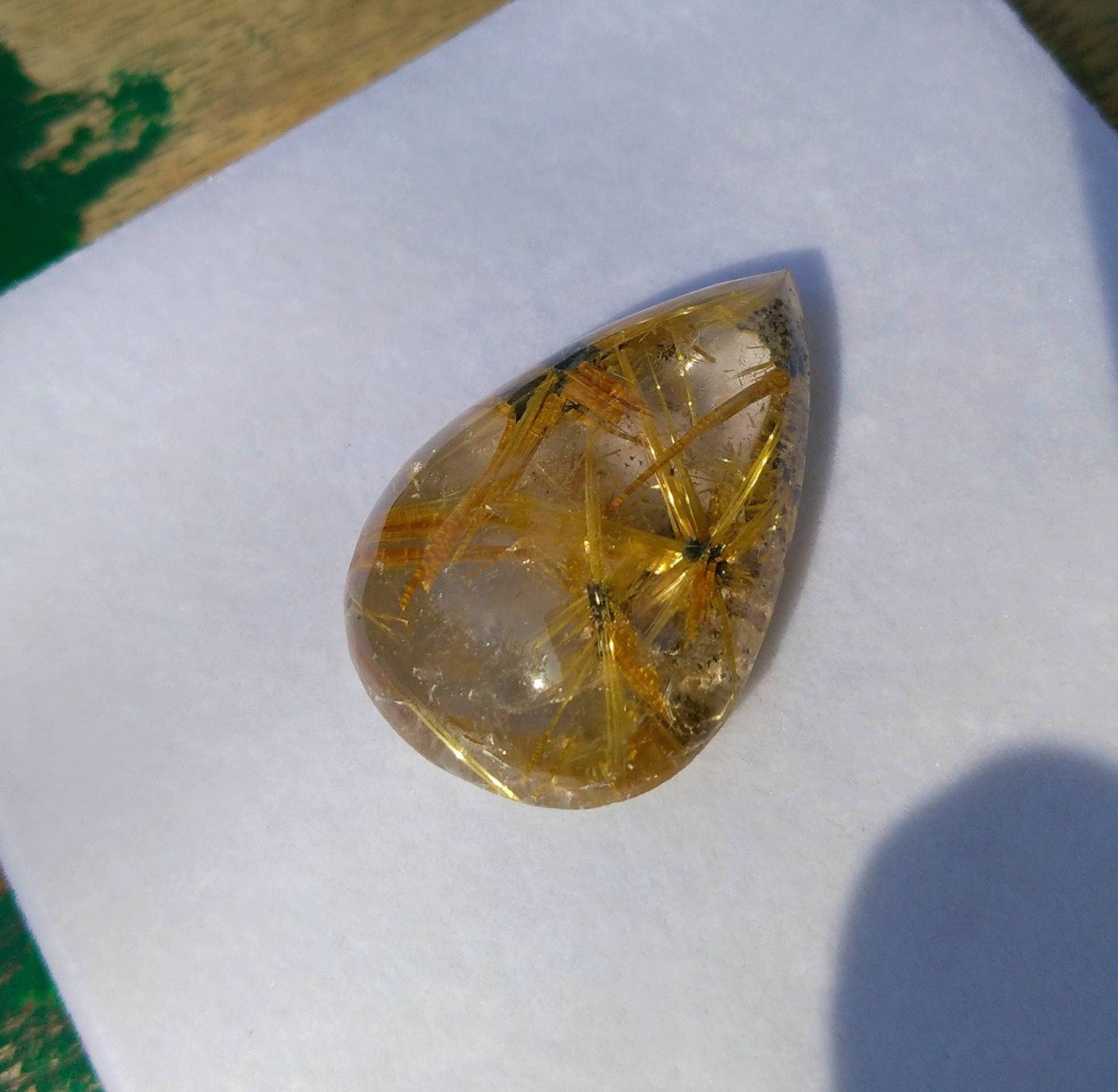 ARSAA GEMS AND MINERALSNatural tip quality beautiful 70 carats golden Rutile included quartz cabochon - Premium  from ARSAA GEMS AND MINERALS - Just $140.00! Shop now at ARSAA GEMS AND MINERALS