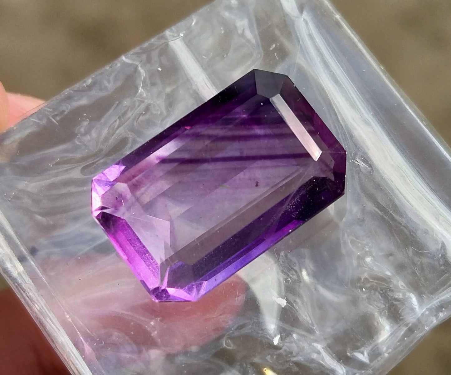 ARSAA GEMS AND MINERALSNatural top quality faceted beautiful 25 carats radiant shape flourite gem - Premium  from ARSAA GEMS AND MINERALS - Just $25.00! Shop now at ARSAA GEMS AND MINERALS