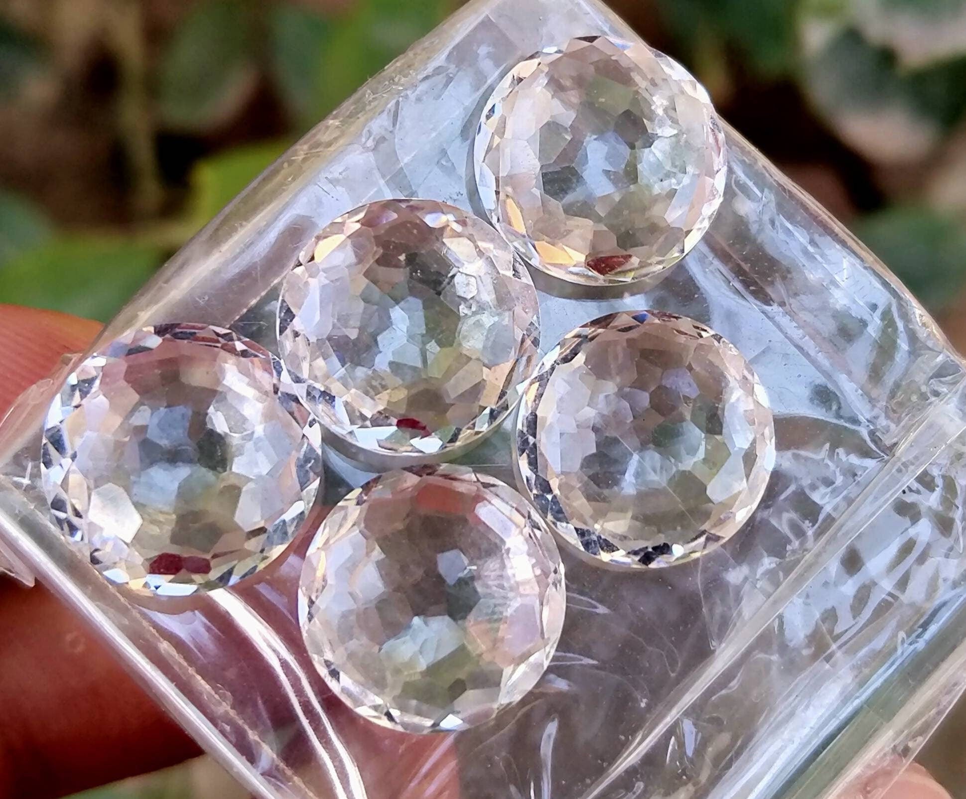 ARSAA GEMS AND MINERALSNatural top quality beautiful rose/cut faceted 27 carats calibrated quartz cabochons - Premium  from ARSAA GEMS AND MINERALS - Just $45.00! Shop now at ARSAA GEMS AND MINERALS