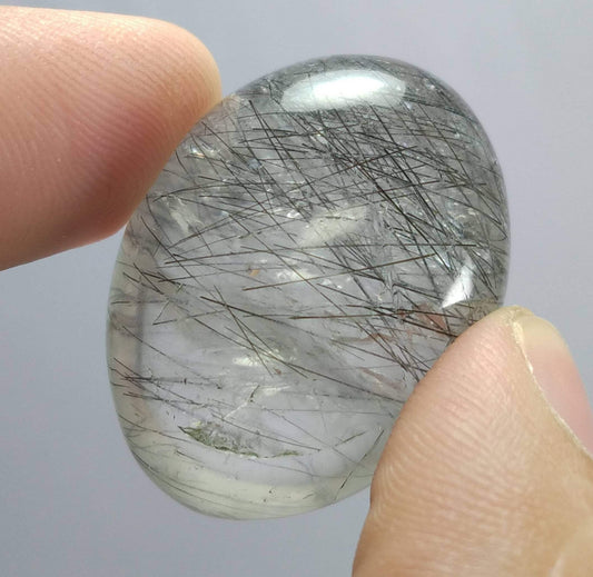 ARSAA GEMS AND MINERALSNatural fine quality beautiful 123 carats oval shape black Tourmaline included Quartz Oblong shape - Premium  from ARSAA GEMS AND MINERALS - Just $25.00! Shop now at ARSAA GEMS AND MINERALS