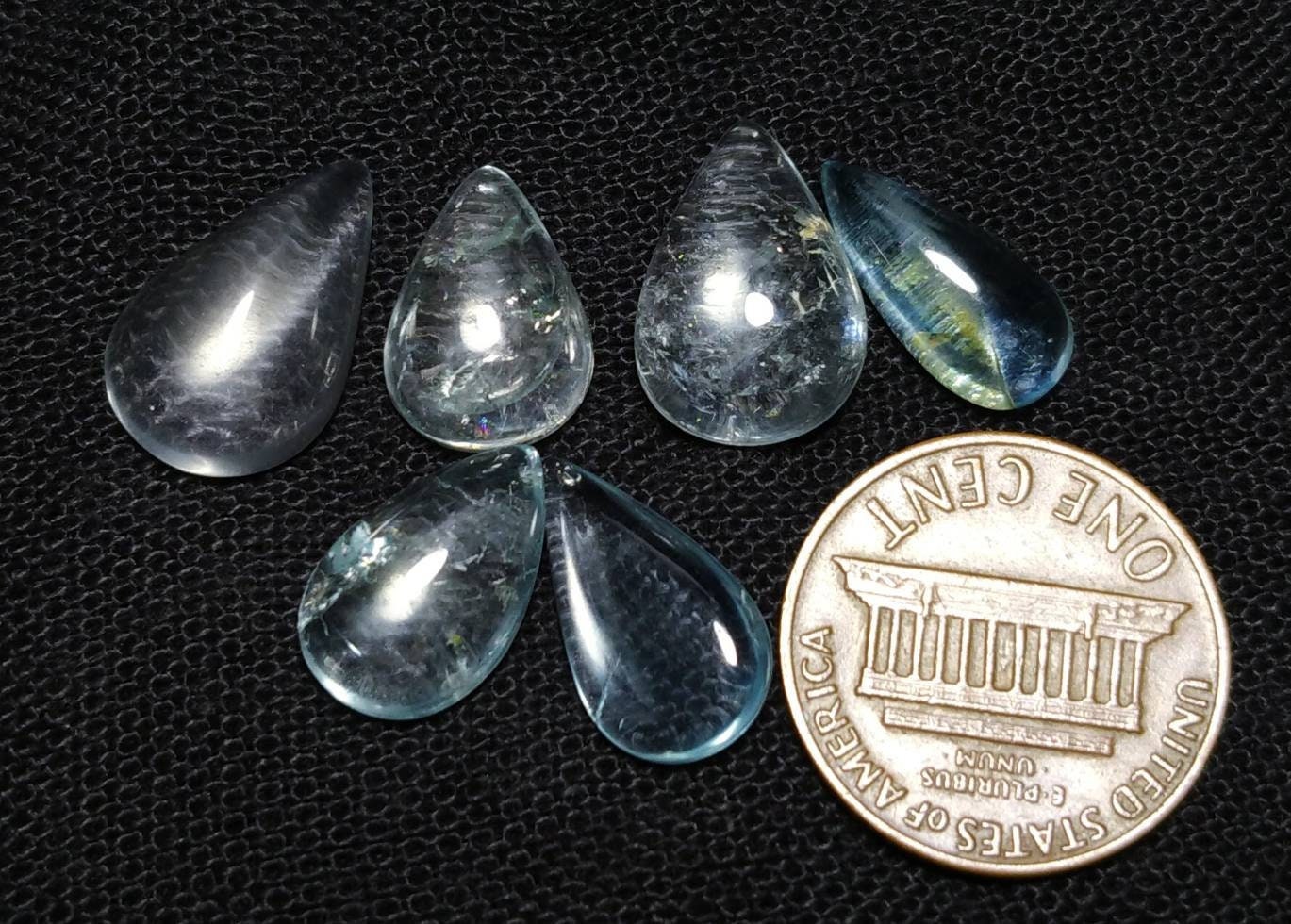 ARSAA GEMS AND MINERALSNatural fine quality beautiful 25 carats small lot of pear shapes aquamarine Cabochons - Premium  from ARSAA GEMS AND MINERALS - Just $50.00! Shop now at ARSAA GEMS AND MINERALS