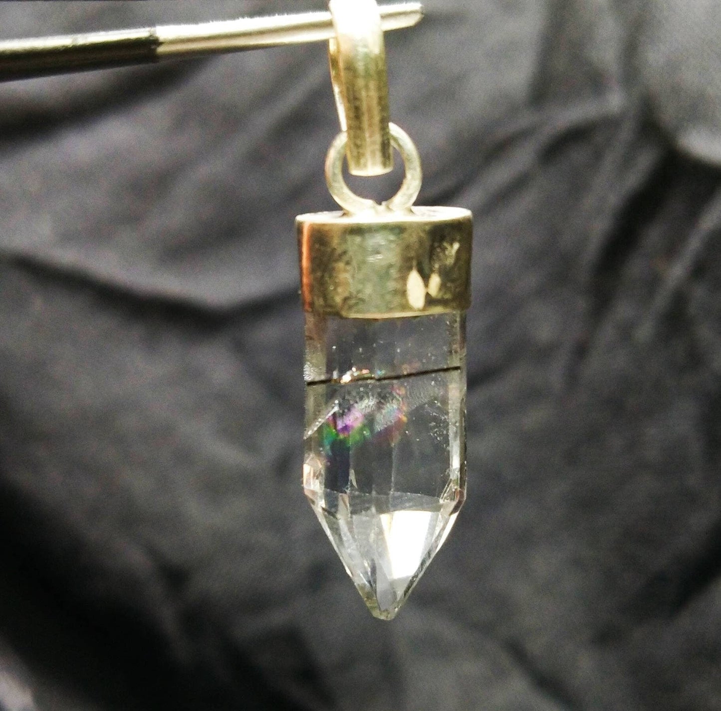ARSAA GEMS AND MINERALSNatural fine quality beautiful aesthetic clear quartz silver pendant - Premium  from ARSAA GEMS AND MINERALS - Just $10.00! Shop now at ARSAA GEMS AND MINERALS