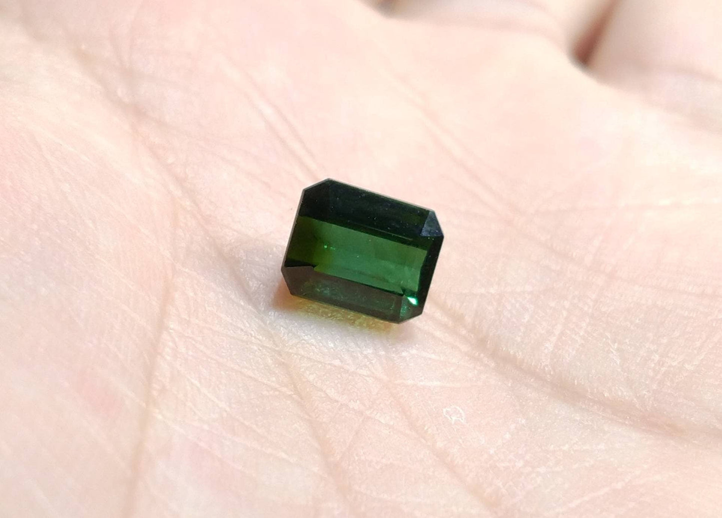 ARSAA GEMS AND MINERALSNatural high quality beautiful 3 carats faceted radiant shape green tourmaline gem - Premium  from ARSAA GEMS AND MINERALS - Just $60.00! Shop now at ARSAA GEMS AND MINERALS