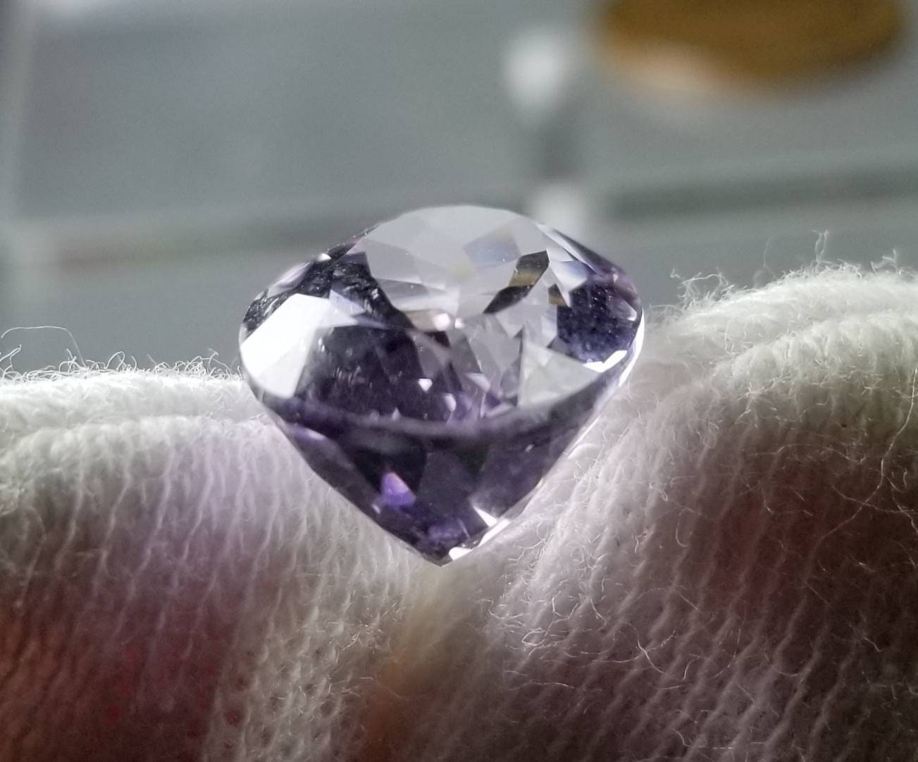 ARSAA GEMS AND MINERALSNatural good quality ring size faceted Amethsyt gem - Premium  from ARSAA GEMS AND MINERALS - Just $16.00! Shop now at ARSAA GEMS AND MINERALS