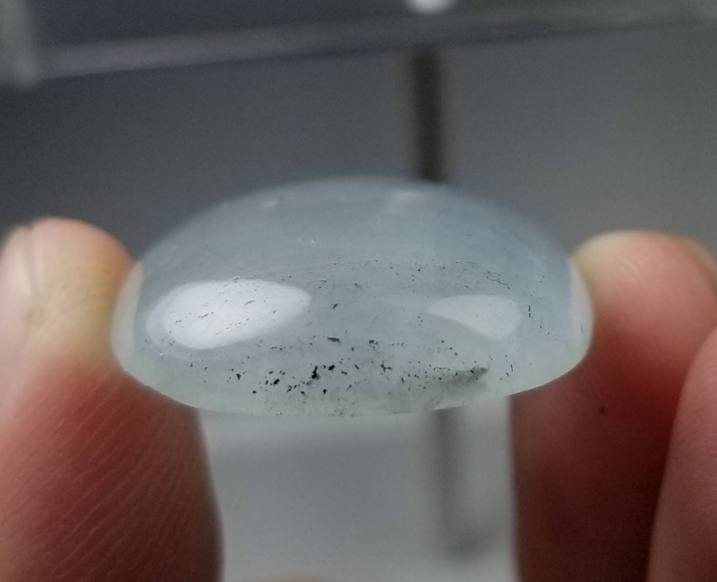 ARSAA GEMS AND MINERALSNatural good quality locket size Aquamarine cabochon - Premium  from ARSAA GEMS AND MINERALS - Just $20.00! Shop now at ARSAA GEMS AND MINERALS
