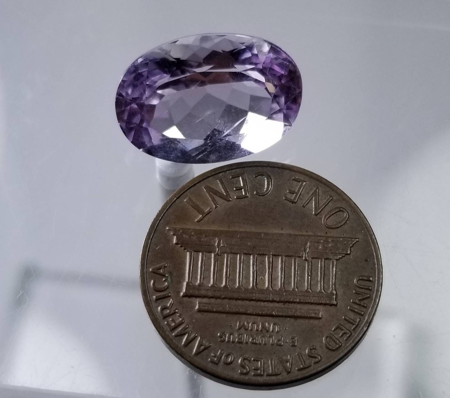 ARSAA GEMS AND MINERALSNatural good quality ring size faceted Amethsyt gem - Premium  from ARSAA GEMS AND MINERALS - Just $16.00! Shop now at ARSAA GEMS AND MINERALS