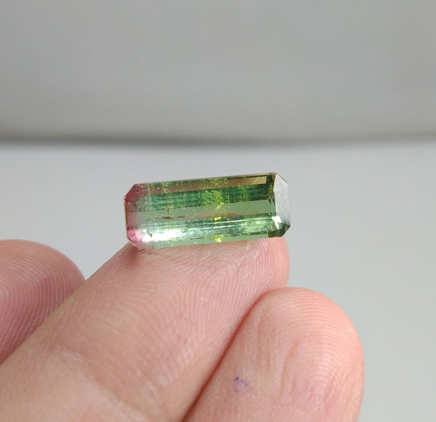 ARSAA GEMS AND MINERALSNatural top and high quality beautiful 6 carats faceted Bicolor tourmaline loose gem - Premium  from ARSAA GEMS AND MINERALS - Just $150.00! Shop now at ARSAA GEMS AND MINERALS