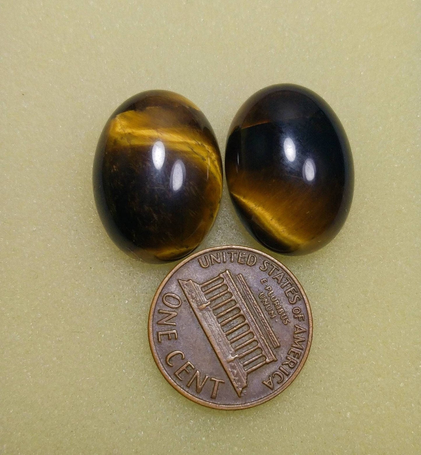 ARSAA GEMS AND MINERALSNatural top quality beautiful 34 carats pair of tigereye cabochons - Premium  from ARSAA GEMS AND MINERALS - Just $15.00! Shop now at ARSAA GEMS AND MINERALS