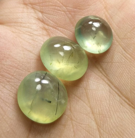 ARSAA GEMS AND MINERALSNatural fine quality beautiful 30 carats small lot of prehnite included epidote Cabochons - Premium  from ARSAA GEMS AND MINERALS - Just $15.00! Shop now at ARSAA GEMS AND MINERALS