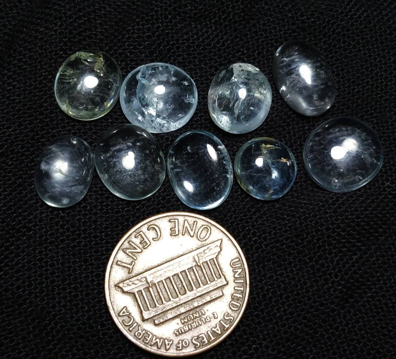 ARSAA GEMS AND MINERALSNatural fine quality beautiful 31 carats small lot of oval shapes aquamarine Cabochons - Premium  from ARSAA GEMS AND MINERALS - Just $62.00! Shop now at ARSAA GEMS AND MINERALS