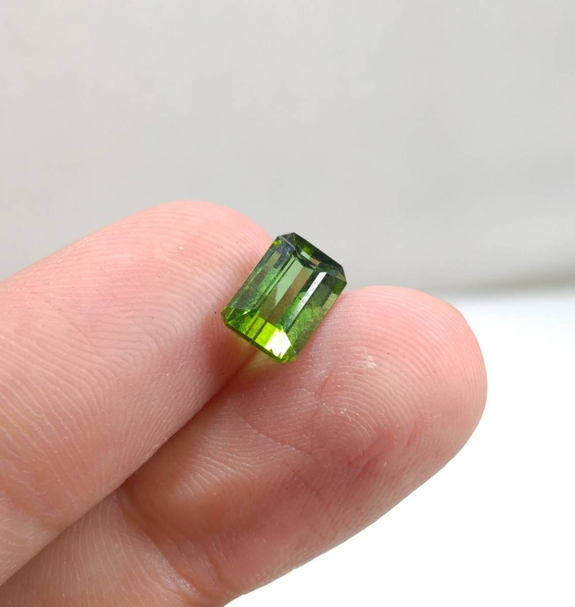 ARSAA GEMS AND MINERALSNatural high quality beautiful 2.5 carats faceted radiant shape green tourmaline gem - Premium  from ARSAA GEMS AND MINERALS - Just $50.00! Shop now at ARSAA GEMS AND MINERALS