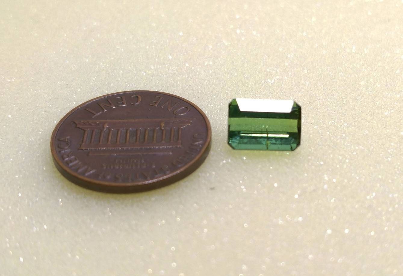 ARSAA GEMS AND MINERALSNatural high quality beautiful 2.5 carats faceted radiant shape green tourmaline gem - Premium  from ARSAA GEMS AND MINERALS - Just $50.00! Shop now at ARSAA GEMS AND MINERALS