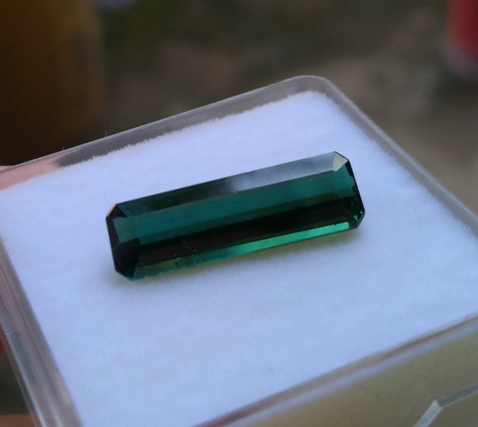 ARSAA GEMS AND MINERALSNatural top quality beautiful 5.5 carats clear green faceted radiant shape Tourmaline gem - Premium  from ARSAA GEMS AND MINERALS - Just $110.00! Shop now at ARSAA GEMS AND MINERALS