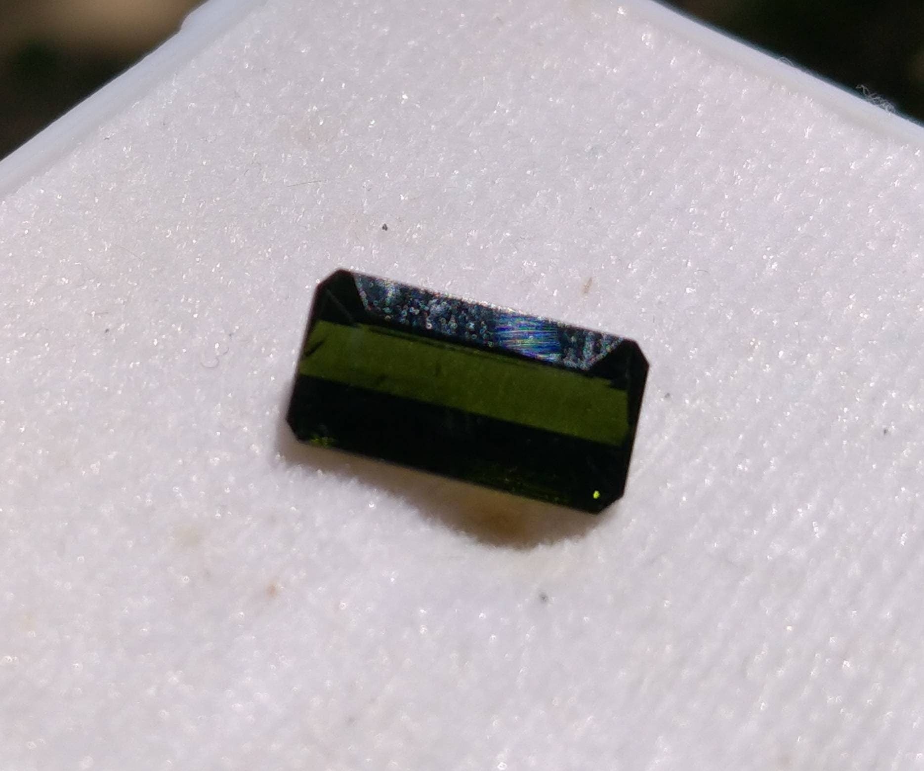 ARSAA GEMS AND MINERALSNatural top quality beautiful 3.5 carats faceted radiant shape dark green tourmaline gem - Premium  from ARSAA GEMS AND MINERALS - Just $17.00! Shop now at ARSAA GEMS AND MINERALS