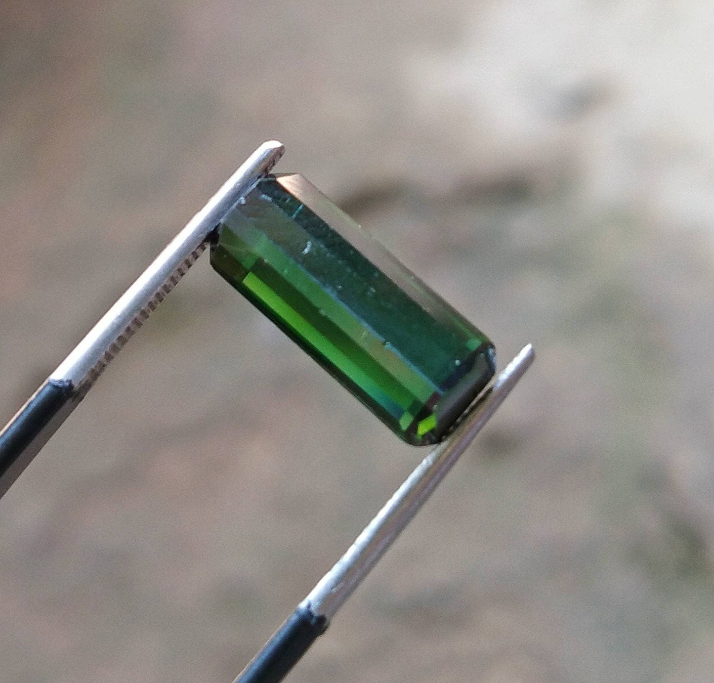 ARSAA GEMS AND MINERALSNatural top quality beautiful 4 carats clear green faceted radiant shape Tourmaline gem - Premium  from ARSAA GEMS AND MINERALS - Just $80.00! Shop now at ARSAA GEMS AND MINERALS