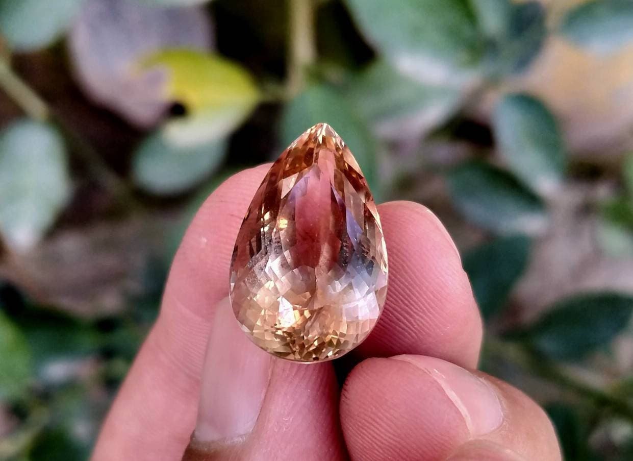 ARSAA GEMS AND MINERALSNatural top quality beautiful faceted pear shape 23 carats heated topaz gem - Premium  from ARSAA GEMS AND MINERALS - Just $46.00! Shop now at ARSAA GEMS AND MINERALS