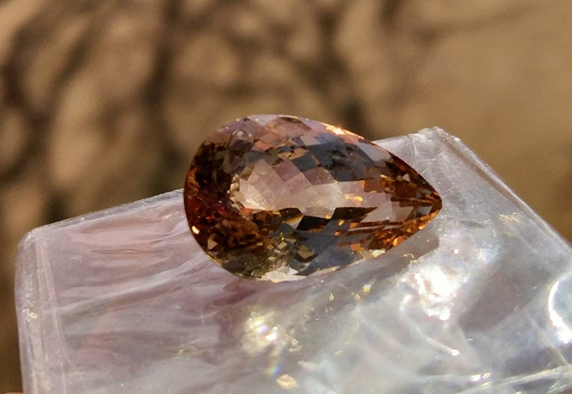 ARSAA GEMS AND MINERALSNatural top quality beautiful faceted pear shape 23 carats heated topaz gem - Premium  from ARSAA GEMS AND MINERALS - Just $46.00! Shop now at ARSAA GEMS AND MINERALS