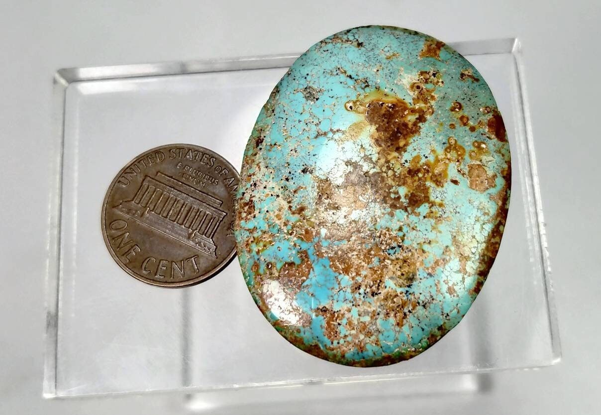 ARSAA GEMS AND MINERALSNatural good quality beautiful locket size turquoise cabochon - Premium  from ARSAA GEMS AND MINERALS - Just $45.00! Shop now at ARSAA GEMS AND MINERALS