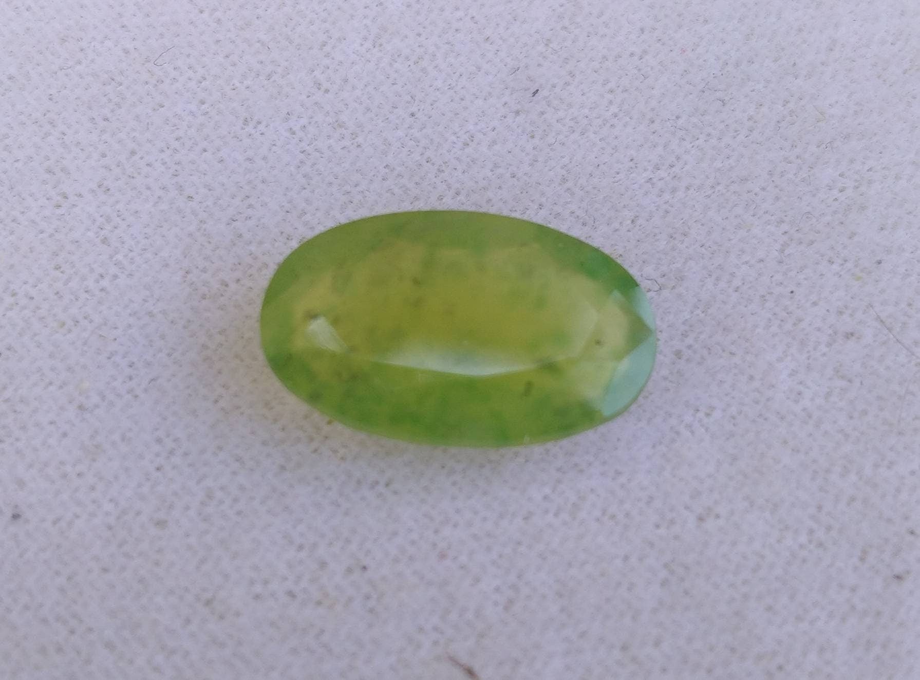 ARSAA GEMS AND MINERALSNatural top quality beautiful 7 carat oval shape faceted green hydrograssular garnet gem - Premium  from ARSAA GEMS AND MINERALS - Just $14.00! Shop now at ARSAA GEMS AND MINERALS