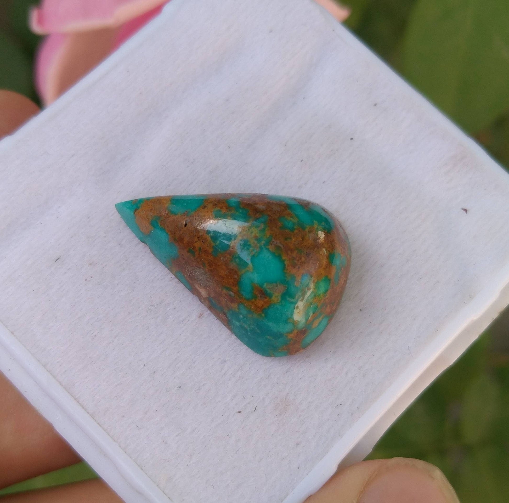 ARSAA GEMS AND MINERALSNatural fine quality beautiful 30 carats pear shape untreated unheated turquoise cabochon - Premium  from ARSAA GEMS AND MINERALS - Just $30.00! Shop now at ARSAA GEMS AND MINERALS