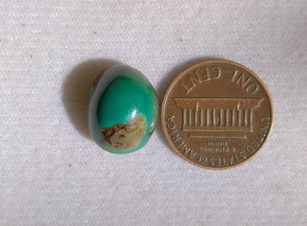 ARSAA GEMS AND MINERALSNatural fine quality beautiful 13 carats oval shape untreated unheated green turquoise cabochon - Premium  from ARSAA GEMS AND MINERALS - Just $15.00! Shop now at ARSAA GEMS AND MINERALS