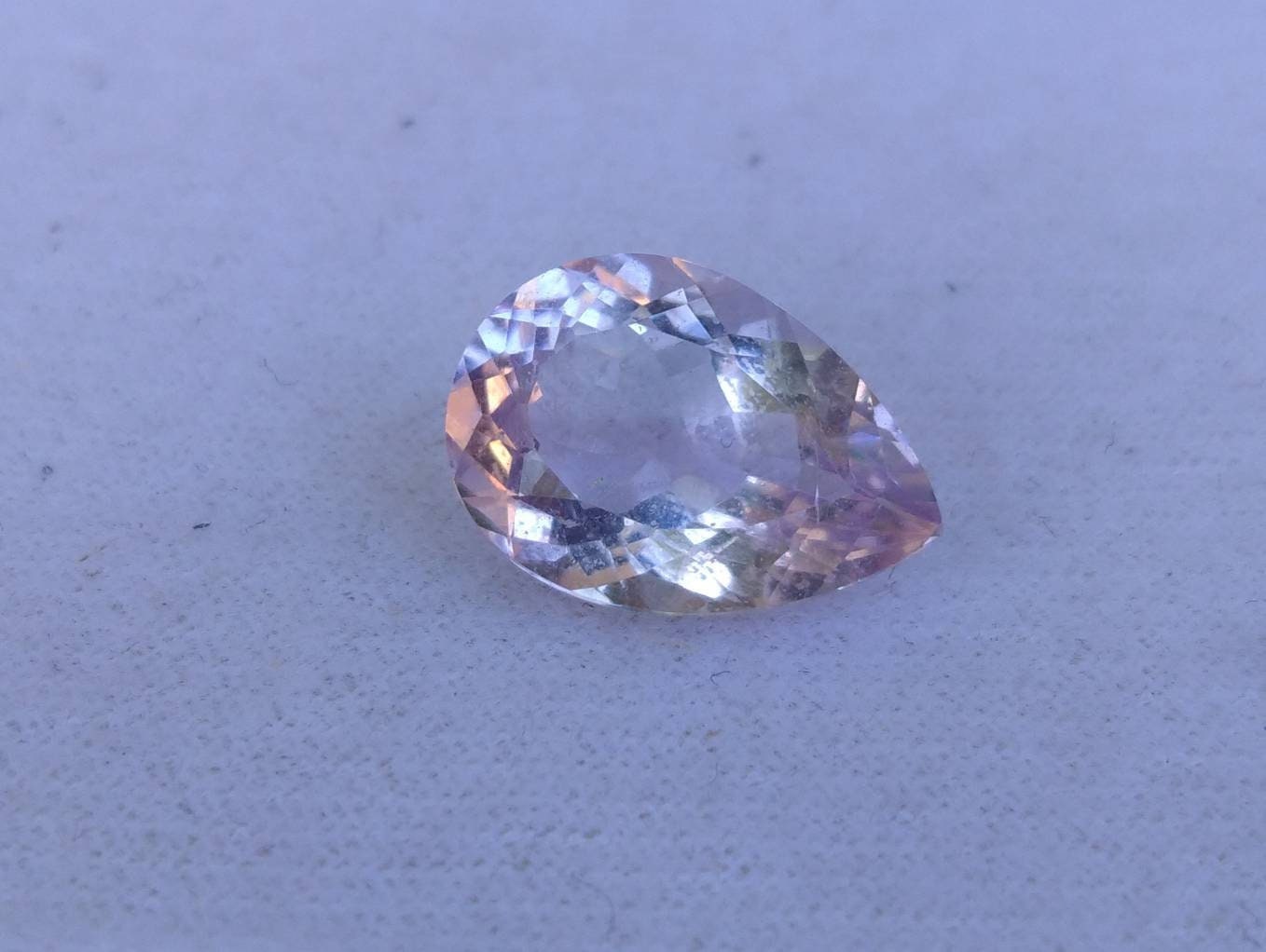 ARSAA GEMS AND MINERALSNatural good quality beautiful 8.5 carats pear shape light purple VV clarity faceted amethyst gem - Premium  from ARSAA GEMS AND MINERALS - Just $24.00! Shop now at ARSAA GEMS AND MINERALS