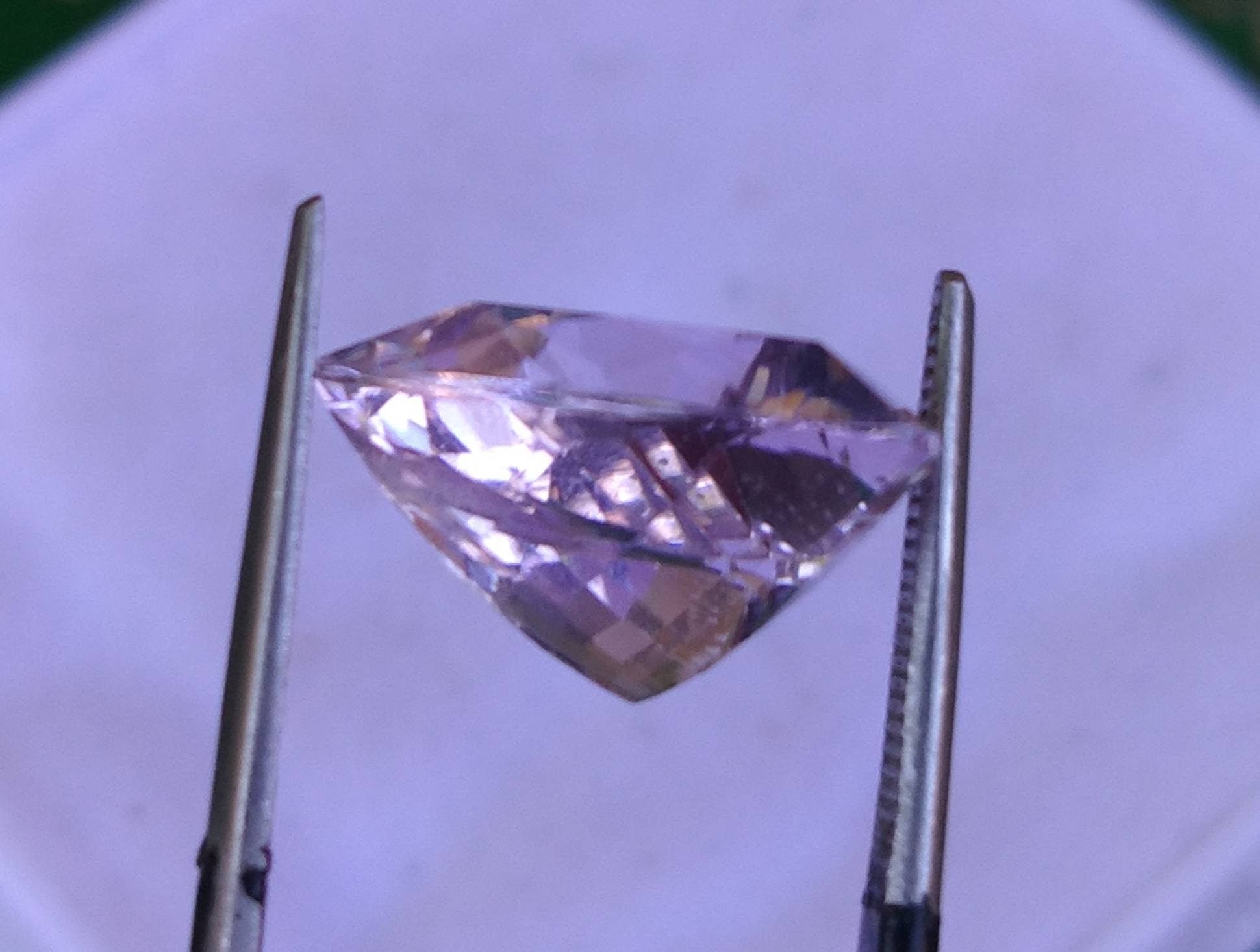 ARSAA GEMS AND MINERALSNatural good quality beautiful 9 carats trillion shape light purple VV clarity faceted amethyst gem - Premium  from ARSAA GEMS AND MINERALS - Just $25.00! Shop now at ARSAA GEMS AND MINERALS