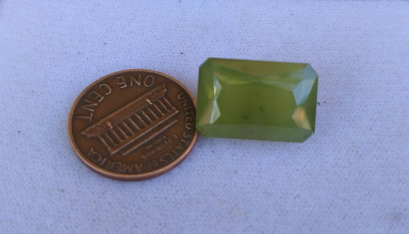 ARSAA GEMS AND MINERALSNatural top quality beautiful 17.5 carats radiant shape faceted green hydrograssular garnet gem - Premium  from ARSAA GEMS AND MINERALS - Just $40.00! Shop now at ARSAA GEMS AND MINERALS