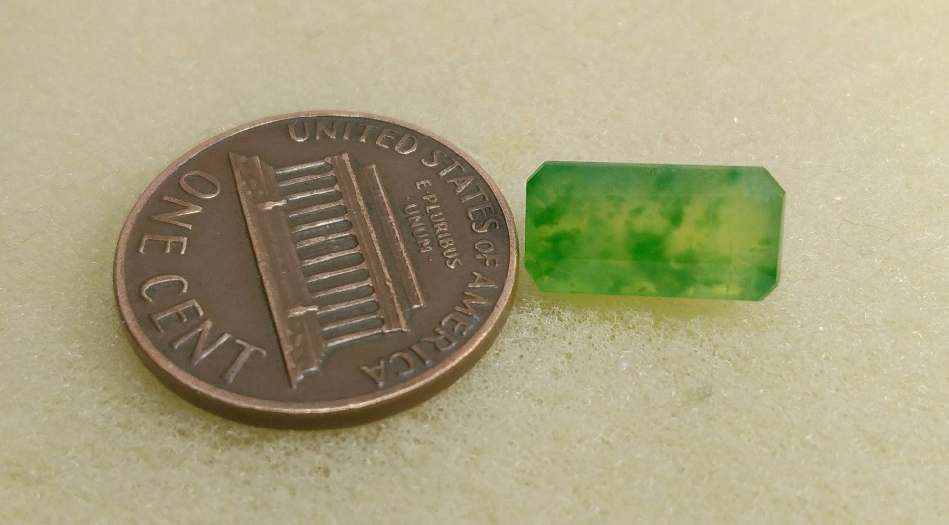 ARSAA GEMS AND MINERALSNatural top quality beautiful 5 carats radiant shape green faceted hydrograssular garnet gem - Premium  from ARSAA GEMS AND MINERALS - Just $15.00! Shop now at ARSAA GEMS AND MINERALS