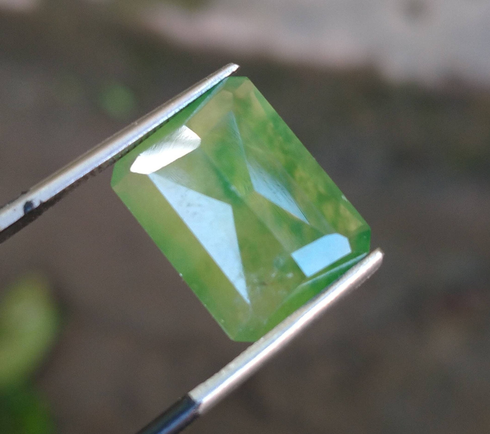 ARSAA GEMS AND MINERALSNatural top quality beautiful 6.5 carats oval shape faceted green hydrograssular garnet gem - Premium  from ARSAA GEMS AND MINERALS - Just $15.00! Shop now at ARSAA GEMS AND MINERALS