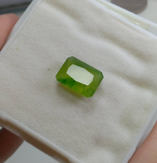ARSAA GEMS AND MINERALSNatural top quality beautiful 10.5 carats green radiant cut shape Faceted hydrograssular garnet gem - Premium  from ARSAA GEMS AND MINERALS - Just $20.00! Shop now at ARSAA GEMS AND MINERALS