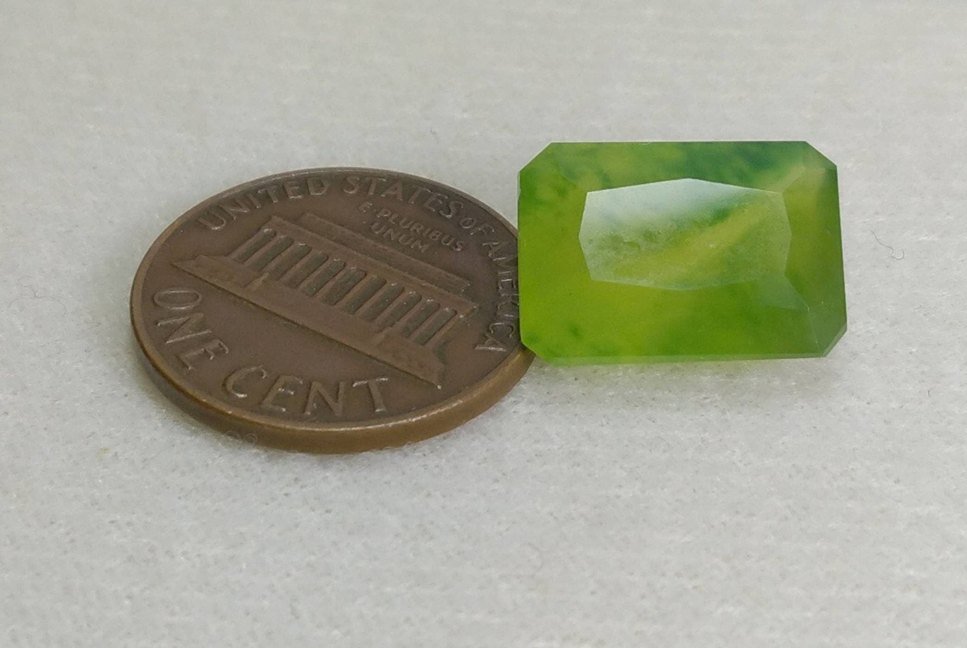 ARSAA GEMS AND MINERALSNatural top quality beautiful 10.5 carats green radiant cut shape Faceted hydrograssular garnet gem - Premium  from ARSAA GEMS AND MINERALS - Just $20.00! Shop now at ARSAA GEMS AND MINERALS