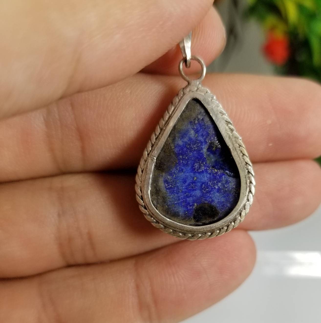 ARSAA GEMS AND MINERALSGood quality lapis lazuli silver pendant - Premium  from ARSAA GEMS AND MINERALS - Just $15.00! Shop now at ARSAA GEMS AND MINERALS