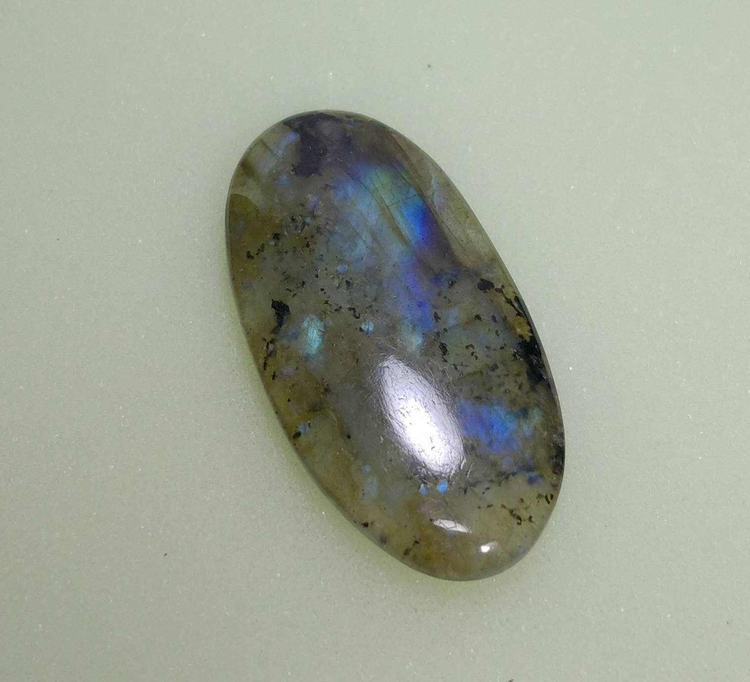 ARSAA GEMS AND MINERALSNatural fine quality beautiful 34 carats oval shape labradorite cabochon - Premium  from ARSAA GEMS AND MINERALS - Just $30.00! Shop now at ARSAA GEMS AND MINERALS