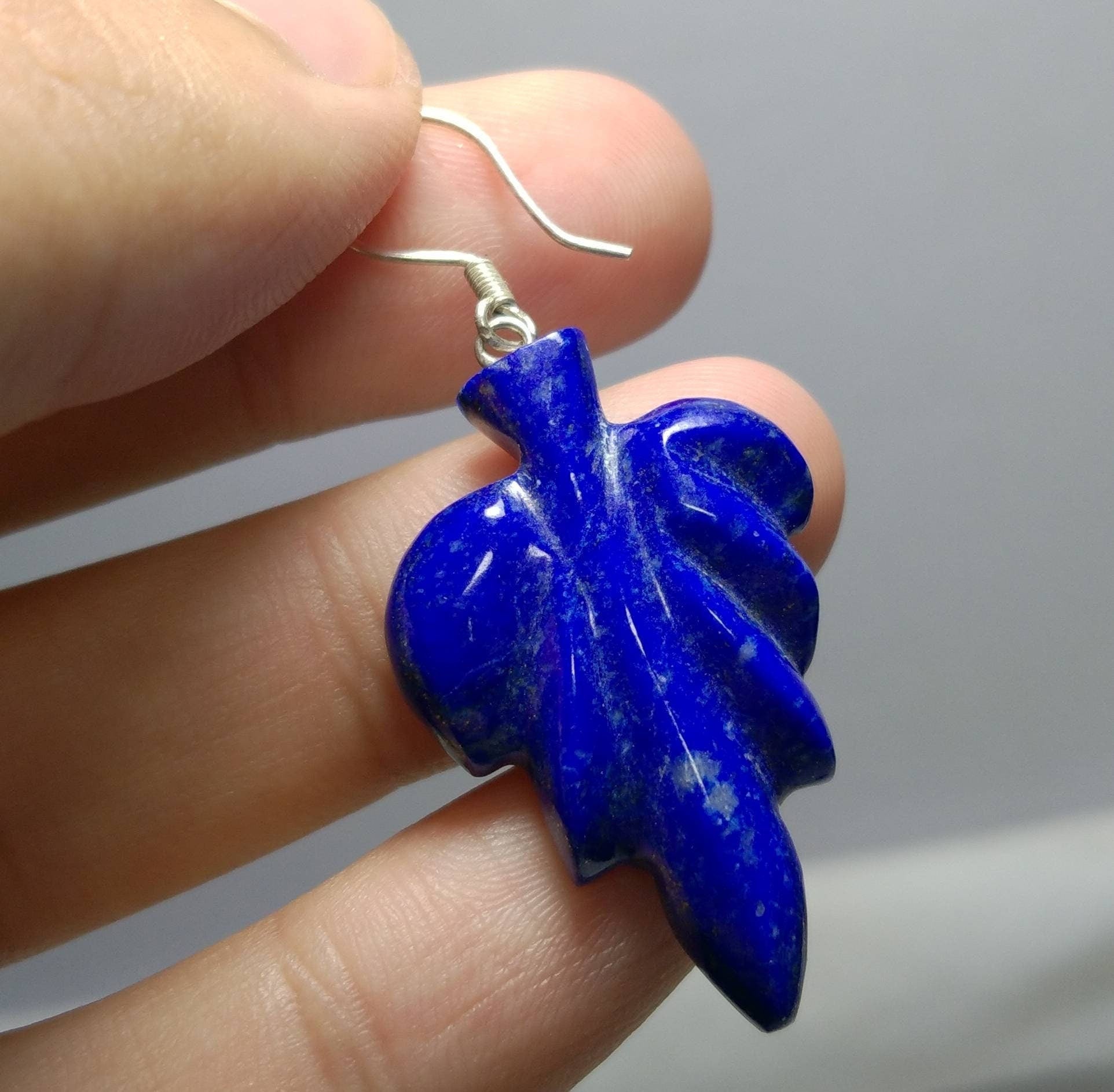 ARSAA GEMS AND MINERALSNatural fine quality beautiful small jewellery set of leaf shape lapis lazuli pendants - Premium  from ARSAA GEMS AND MINERALS - Just $50.00! Shop now at ARSAA GEMS AND MINERALS