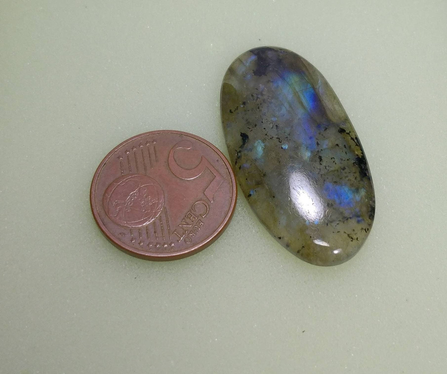 ARSAA GEMS AND MINERALSNatural fine quality beautiful 34 carats oval shape labradorite cabochon - Premium  from ARSAA GEMS AND MINERALS - Just $30.00! Shop now at ARSAA GEMS AND MINERALS