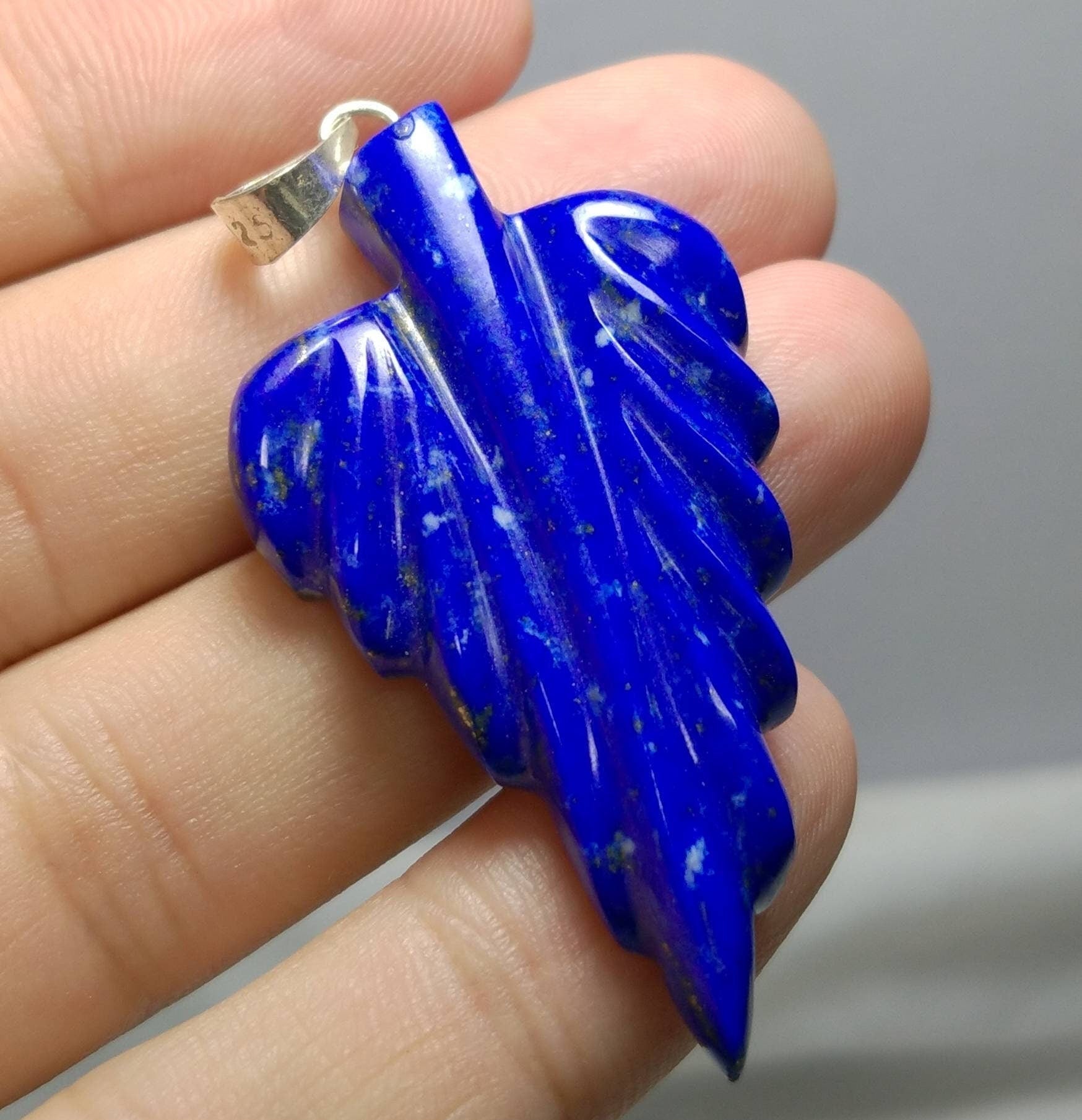 ARSAA GEMS AND MINERALSNatural fine quality beautiful small jewellery set of leaf shape lapis lazuli pendants - Premium  from ARSAA GEMS AND MINERALS - Just $50.00! Shop now at ARSAA GEMS AND MINERALS