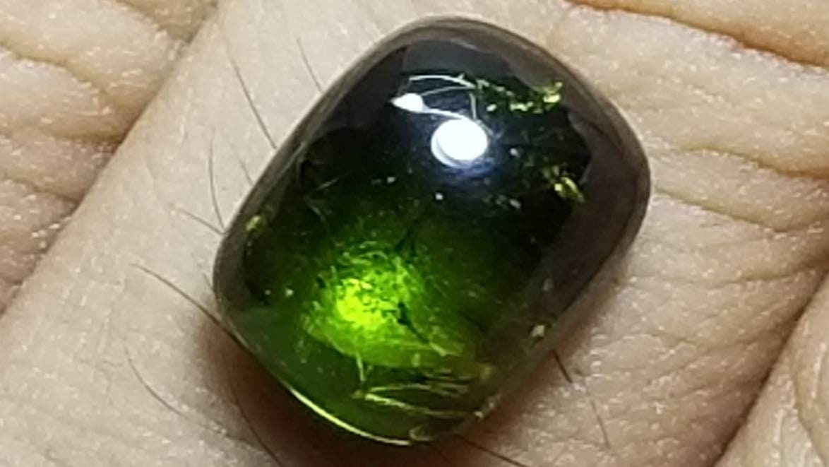 ARSAA GEMS AND MINERALSNatural ring size green tourmaline cab - Premium  from ARSAA GEMS AND MINERALS - Just $70.00! Shop now at ARSAA GEMS AND MINERALS