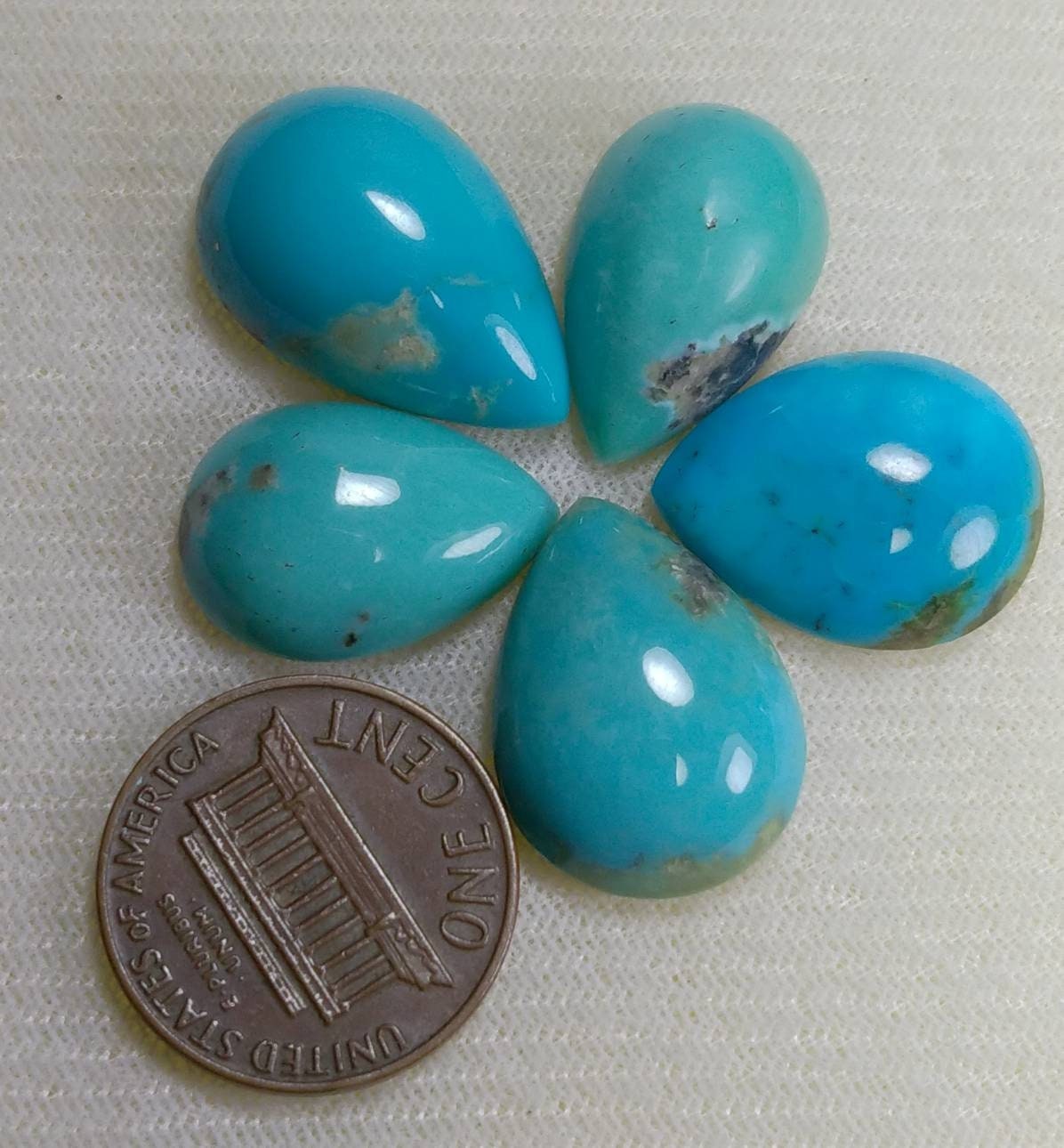 ARSAA GEMS AND MINERALSFine quality beautiful natural 54 carats pear shapes Small lot of turquoise Cabochons - Premium  from ARSAA GEMS AND MINERALS - Just $50.00! Shop now at ARSAA GEMS AND MINERALS