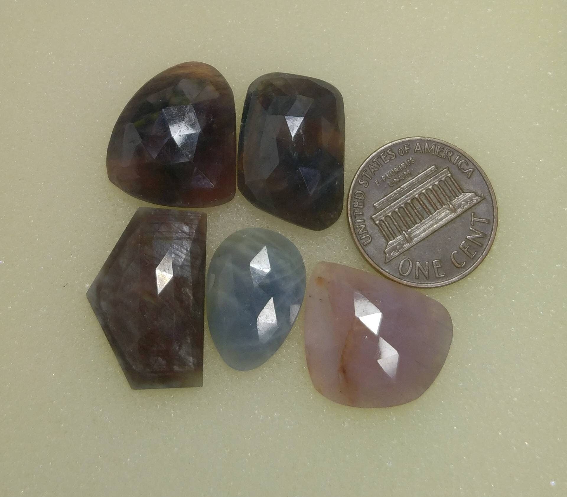 ARSAA GEMS AND MINERALSNatural fine quality beautiful 65 carats rose/cut faceted sapphire cabochons - Premium  from ARSAA GEMS AND MINERALS - Just $45.00! Shop now at ARSAA GEMS AND MINERALS
