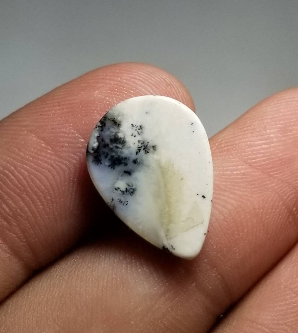 ARSAA GEMS AND MINERALSNatural Matching pair of high quality pear shape dendritic opal cabs - Premium  from ARSAA GEMS AND MINERALS - Just $15.00! Shop now at ARSAA GEMS AND MINERALS