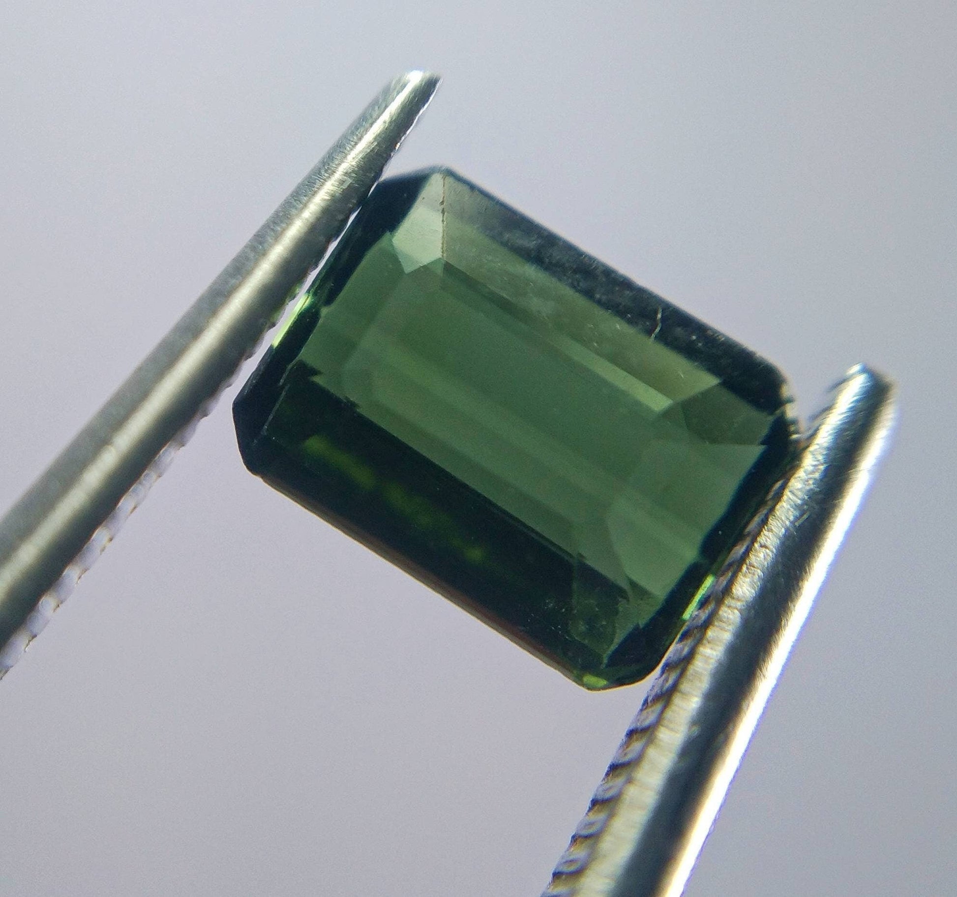 ARSAA GEMS AND MINERALSNatural top quality beautiful 1 carats faceted radiant shape dark green tourmaline gem - Premium  from ARSAA GEMS AND MINERALS - Just $7.00! Shop now at ARSAA GEMS AND MINERALS